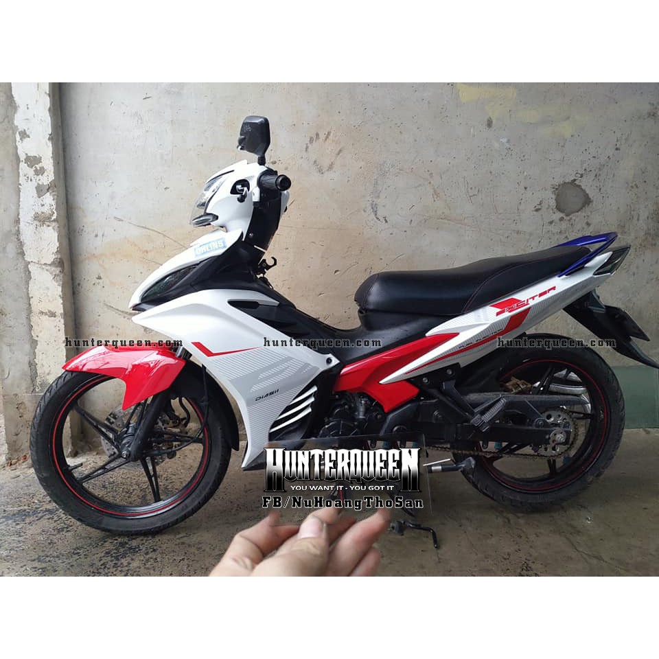 Tem rời Exciter 2011 - RC 2016 trắng đỏ  - Tùy chỉnh theo yêu cầu - Tem chế Exciter 135 chất lượng cao