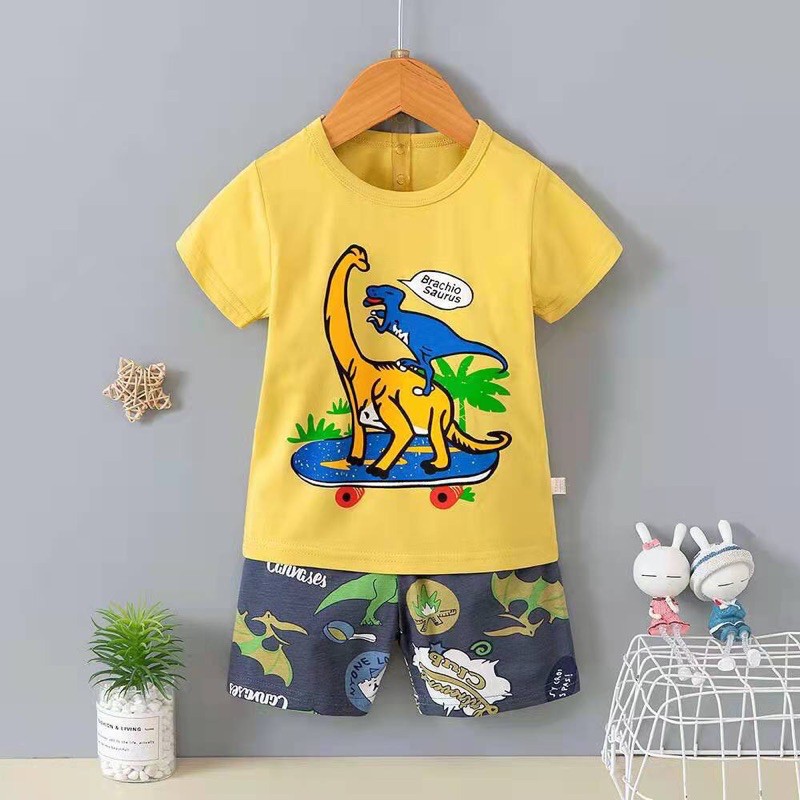 Đồ bộ cotton thun lạnh cho bé trai size nhỡ – Quần áo xuất hàn trẻ em - Bảng màu cotton lạnh