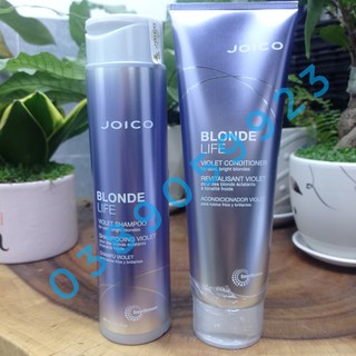 Dầu gội xả tím khử sắc tố vàng Joico Blonde Life Violet 300ml/250ml