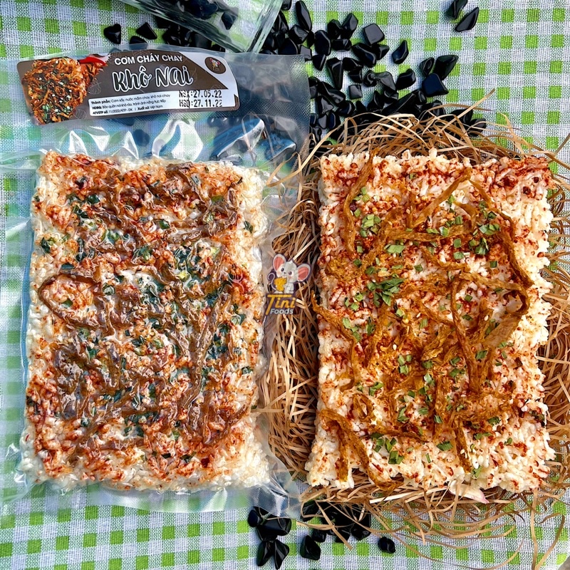 12 VỊ CƠM CHÁY GẠO TẺ MẮM HÀNH CHAY 200G - Giảm Cân Ăn Kiêng Eatclean - Chà Bông Rong Biển Khô Gà Bò Nai Mực