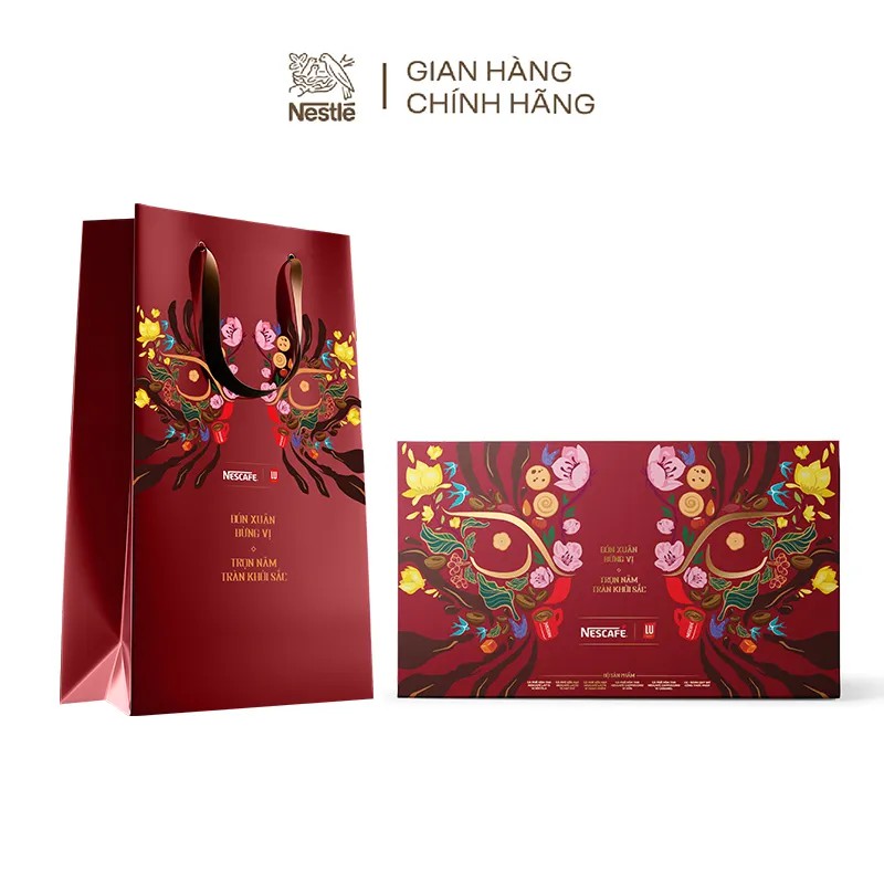 [Mã NESTET -10% ĐH 150K] Hộp quà Tết cao cấp Nescafé x Bánh quy bơ Pháp LU | BigBuy360 - bigbuy360.vn