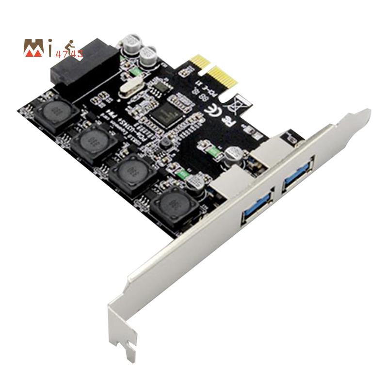 Card Chuyển Đổi Pcie Sang 1x 19pin Usb 3.0 Và 2x Usb Port-Pcie Usb 3.0 Cho Windows Sang Xp, Vista 7,8,8.1,10