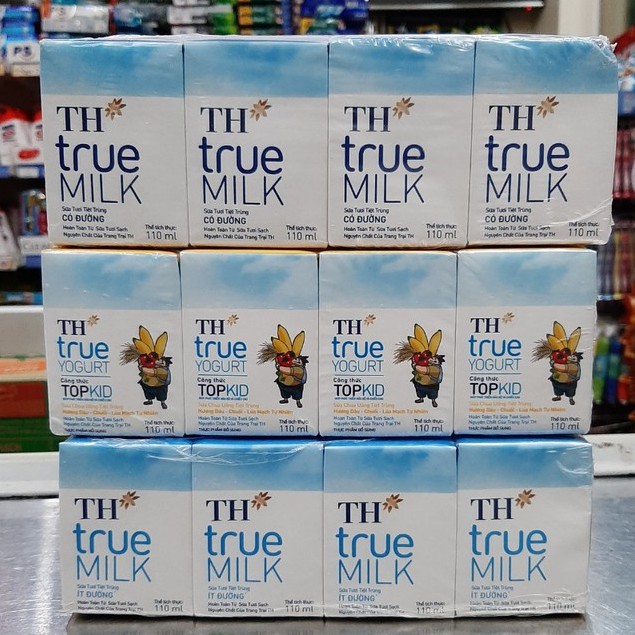 Sữa TH True Milk 110ml (vỉ 4h x 110ml) | BigBuy360 - bigbuy360.vn