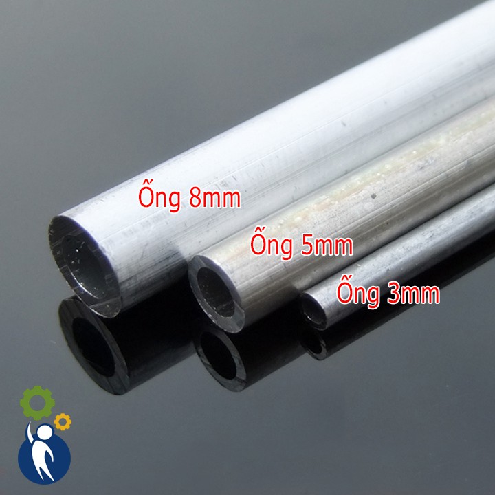 Ống Nhôm 10mm Lỗ 7.6mm Dài 15cm