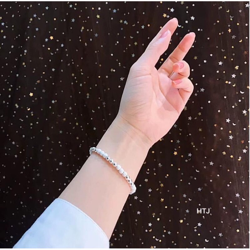 LẮC TAY BI 6LI BẠC DÁNG MỀM CHO NỮ