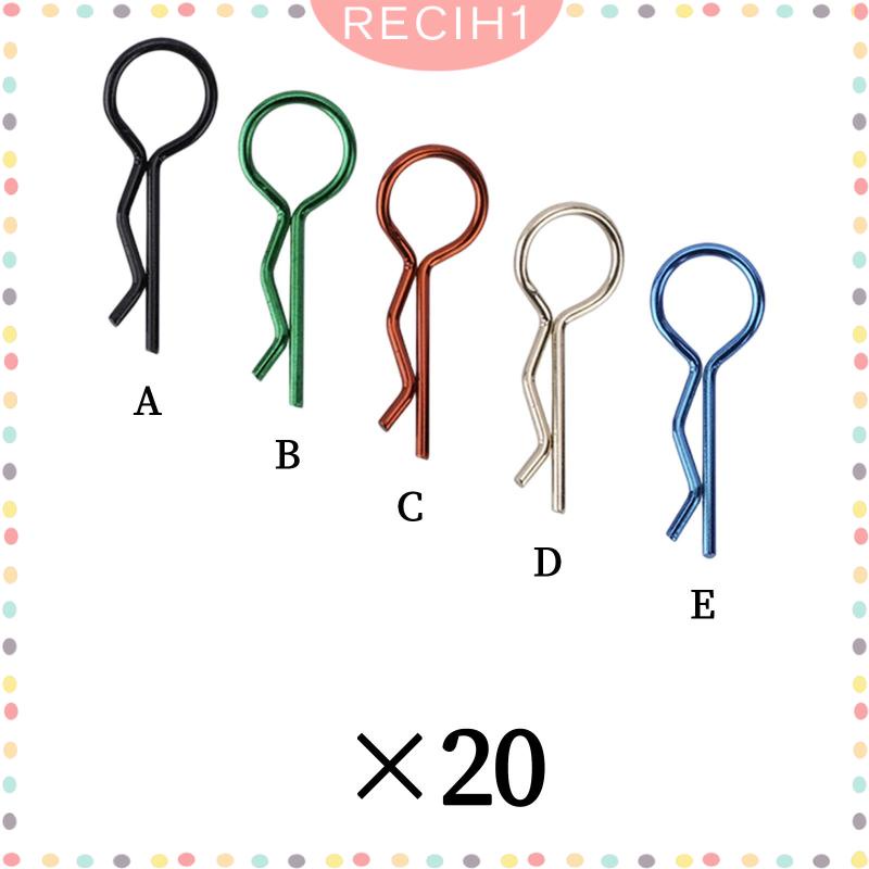 Set 20 Kẹp Chữ R Cho Xe Hơi Điều Khiển Từ Xa Tỉ Lệ 1 / 6 1 / 8