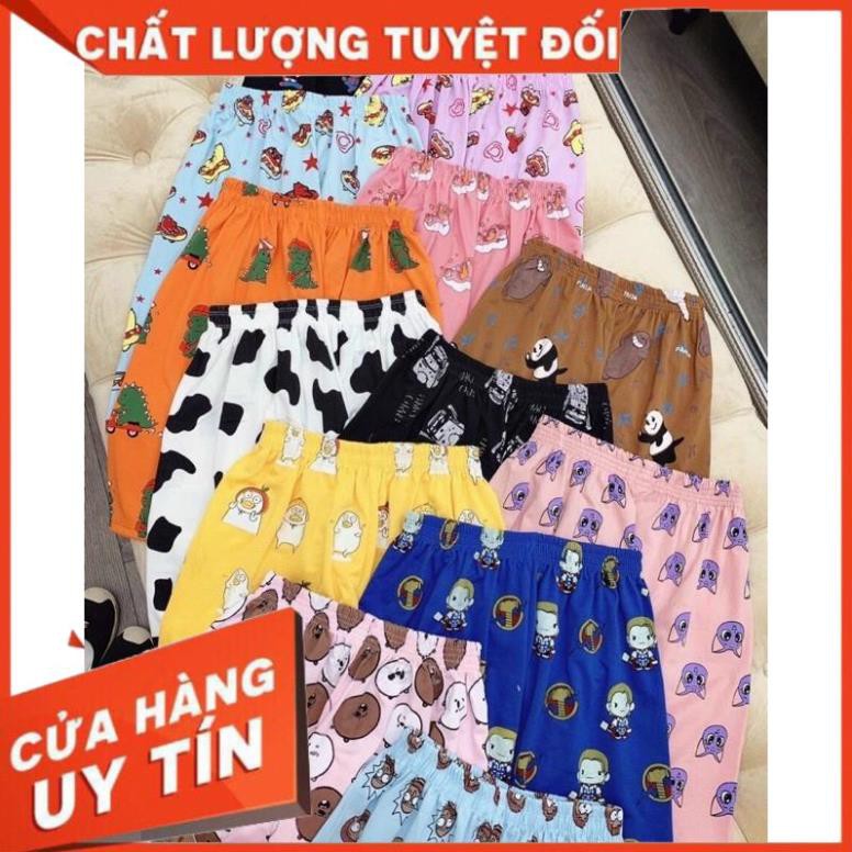 Combo #100k/5Quần Đùi Hoạt Hình Dễ Thương Cute - Quần Short Ống Rộng Cartoon Hot Trend-nguyentienthanhcong
