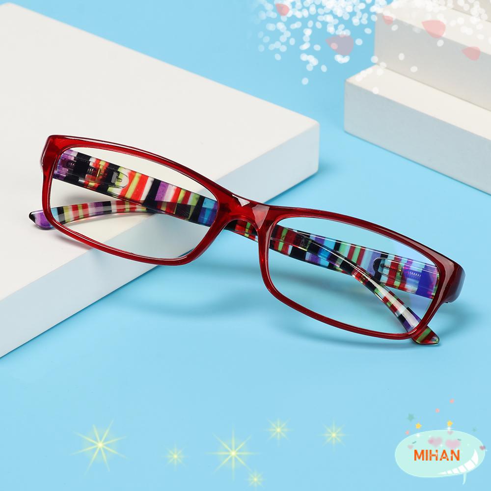 MIHAN1 Fashion Reading Glasses Comfortable Ultra Light Frame Anti-Blue Light Eyeglasses Portable Women Men Elegant Vintage Eye Protection/Multicolor