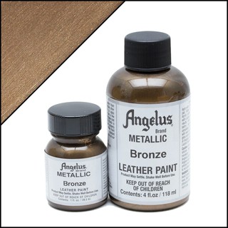 Màu Angelus Metallic Acrylic Leather Paint vẽ trên chất liệu da, vải - Màu Bronze