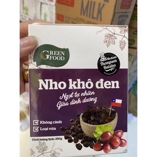 Nho khô đen chi lê 250g date 12/2022