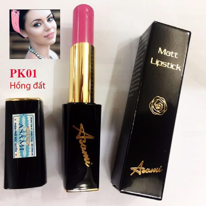 Son Lì Không Phai ASAMI - MATT LIPSTICK (BLACK)