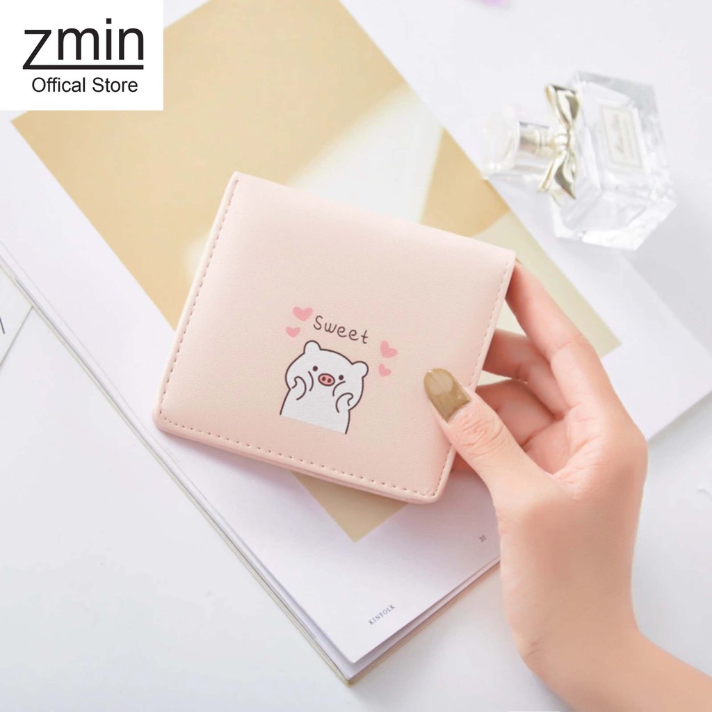 Ví nữ mini cầm tay Zmin, chất liệu cao cấp có thể bỏ túi - V005