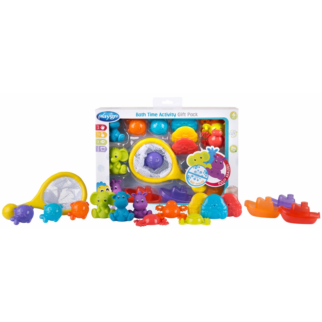 Bộ quà tặng đồ chơi tắm Playgro, cho bé từ 6 tháng