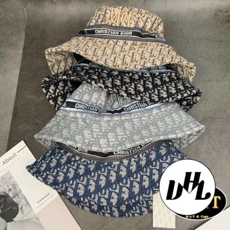 Mũ BUCKET Dio Viền Đai Full Tem Thời Trang Nữ Phong Cách Cao cấp
