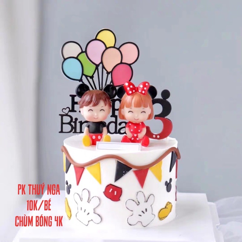 5 em bé gái nơ chấm bi,em bé trai áo đen quần đỏ