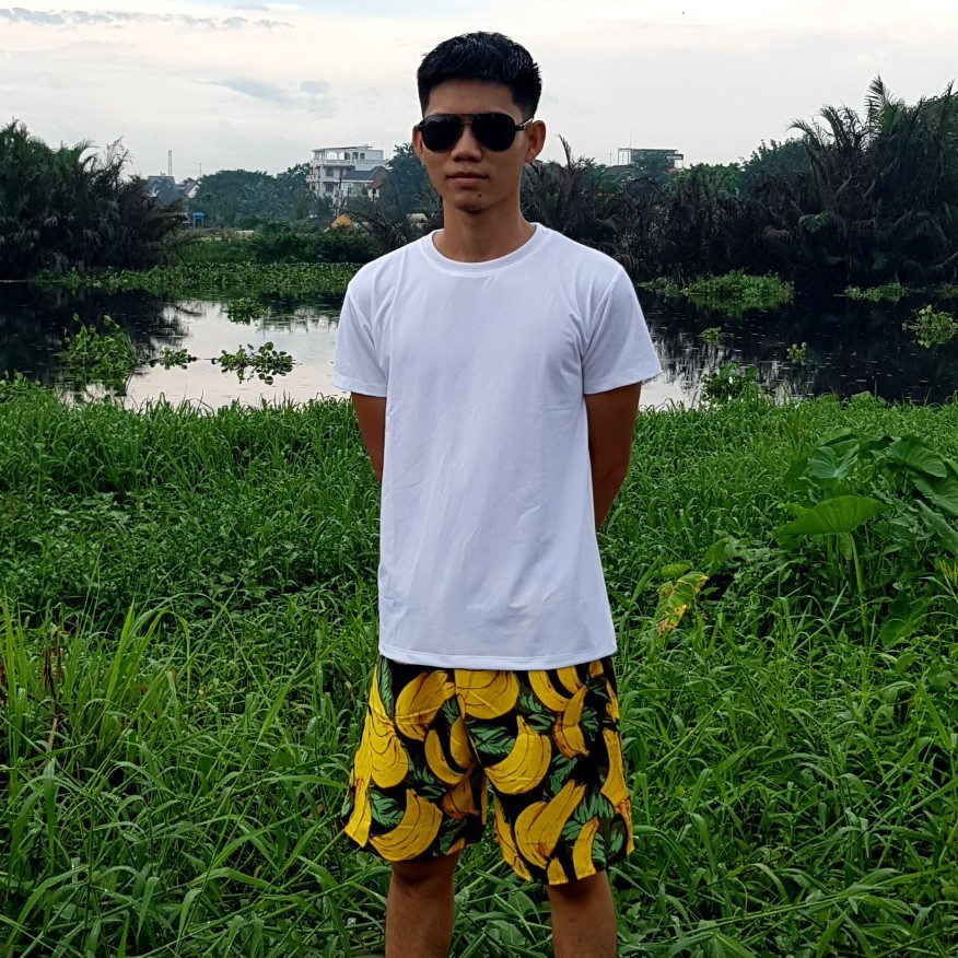 (CHỤP KỶ YẾU HỌC SINH) Đồ kỉ yếu đồ đi biển áo thun trắng quần họa tiết hoa quả, quần thun, họa tiết dễ thương,