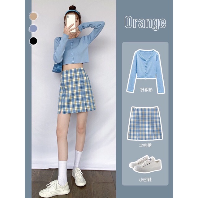 CHÂN VÁY KẺ ulzzang nữ siêu hot ( khách iu xem SỐ ĐO EO và Mông ở phần mô tả nhé) | BigBuy360 - bigbuy360.vn