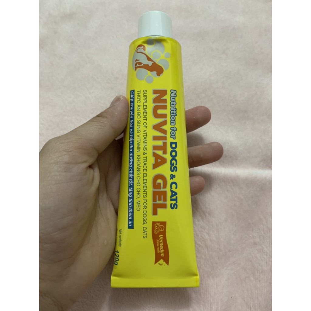 NUVITA Gel loại mới ( vỏ nhôm)- bổ sung dinh dưỡng và khoáng chất cho thú cưng của bạn (120gr)