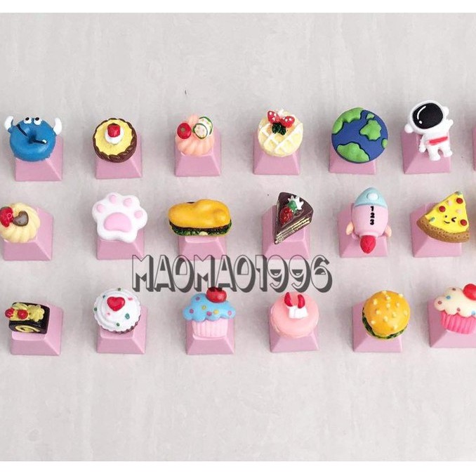 Keycap lẻ hình đồ ăn (Nút bấm trang trí bàn phím cơ) nhiều mẫu siêu độc, lạ, dễ thương