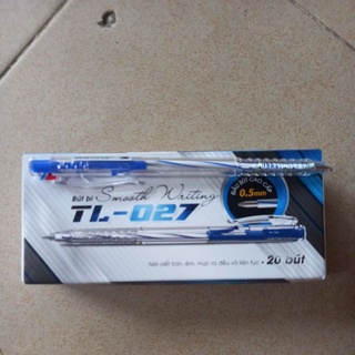 Bút bi thiên long TL027 màu xanh hộp 20 cây