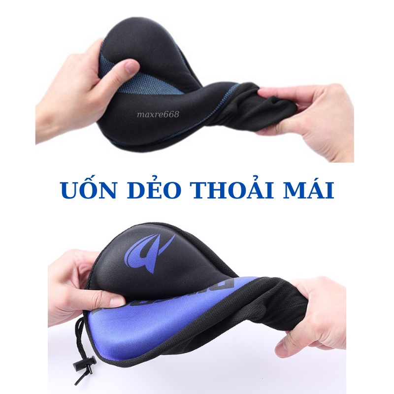 Bọc yên xe đạp thể thao Bikeboy chất liệu silicon êm mềm thoáng khí, bọc yên xe đạp phối màu