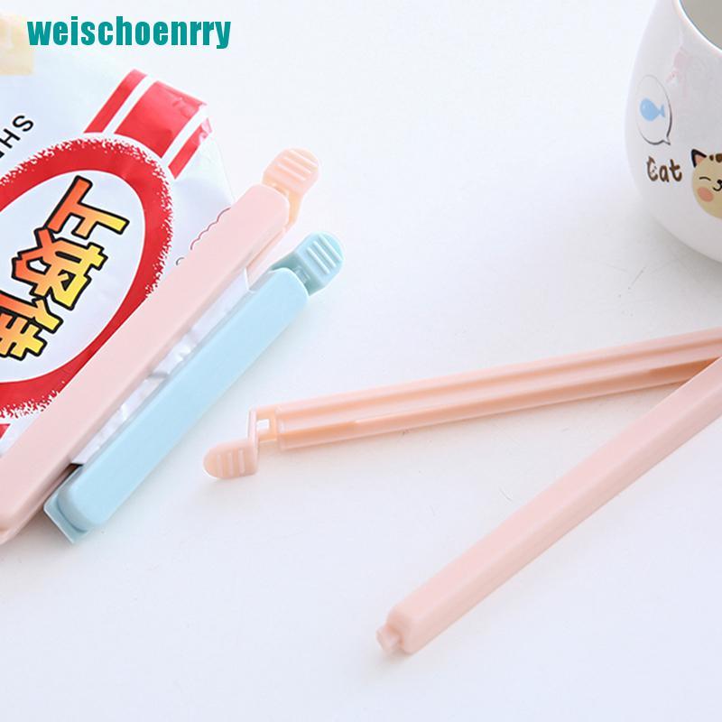 Rér●Set 5 Kẹp Miệng Túi Bảo Quản Thực Phẩm Bằng Nhựa Màu Trơn