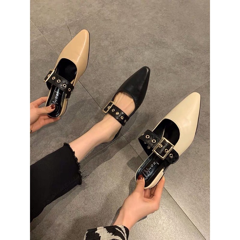 Order_ Sục mũi nhọn đế 3cm quai cài