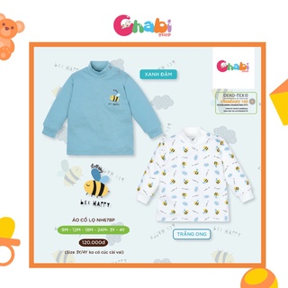 Áo giữ nhiệt bé trai, áo giữ nhiệt cổ cao 3 phân chất cotton