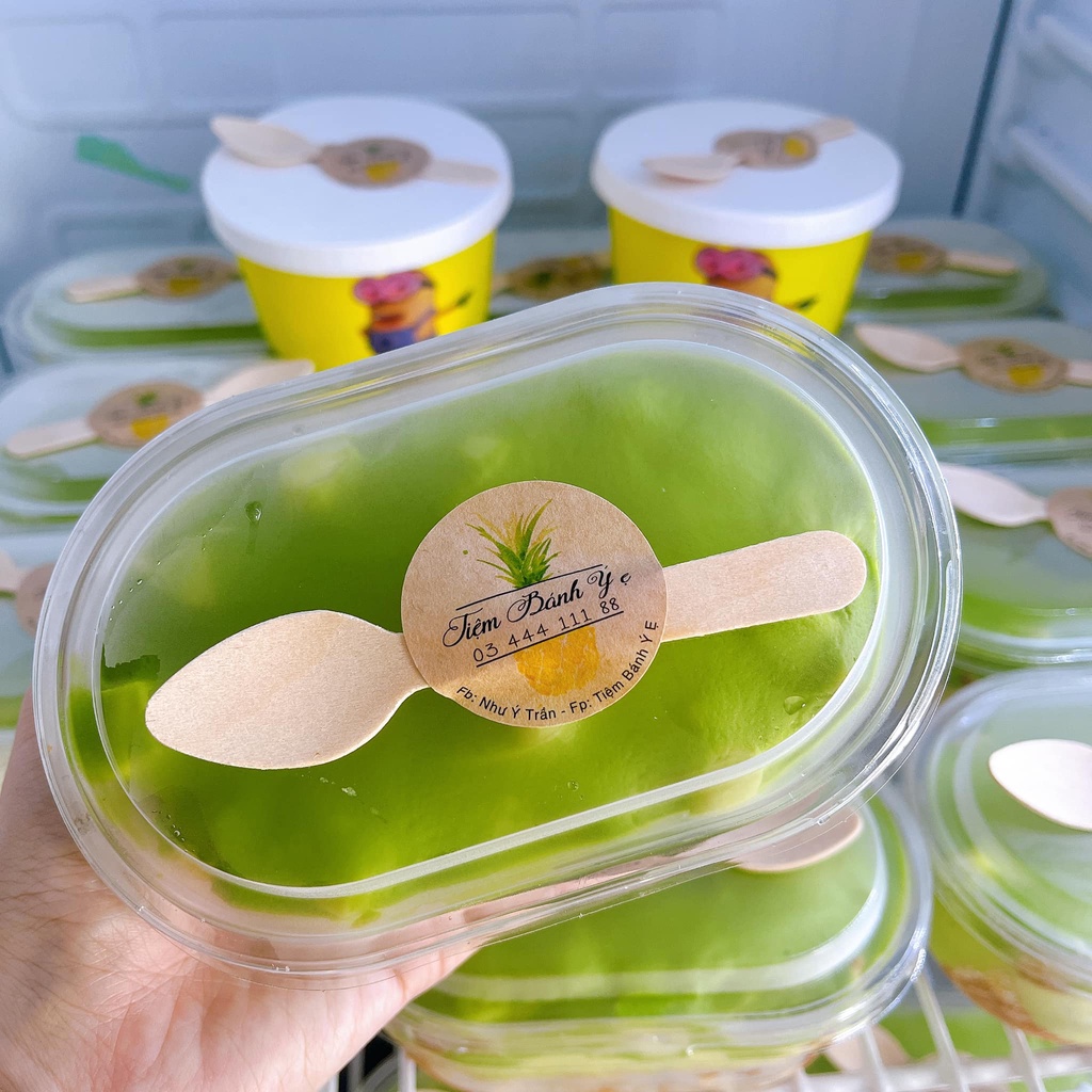 100 Hộp Xy150G đựng bánh lạnh tiramisu, panna cotta, mousse