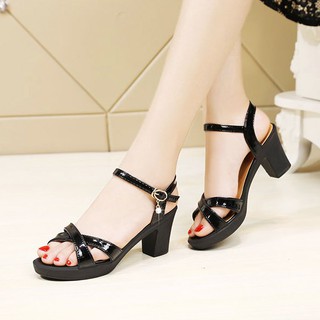 Giày cao gót đan chéo cao cấp 5cm - CG29