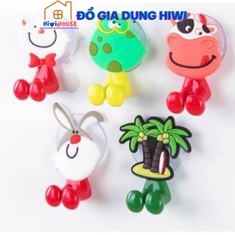 MÓC TREO BÀN CHẢI HÚT CHÂN KHÔNG HÌNH THÚ TIỆN DỤNG HIWI