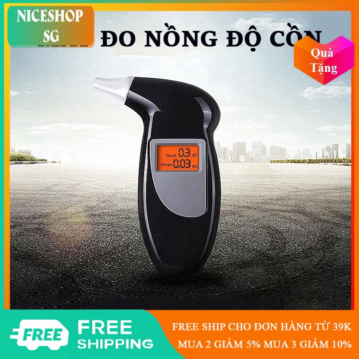 Máy đo nồng độ cồn bia rượu trong hơi thở + Tặng kèm 4 đầu thổi - OT0030