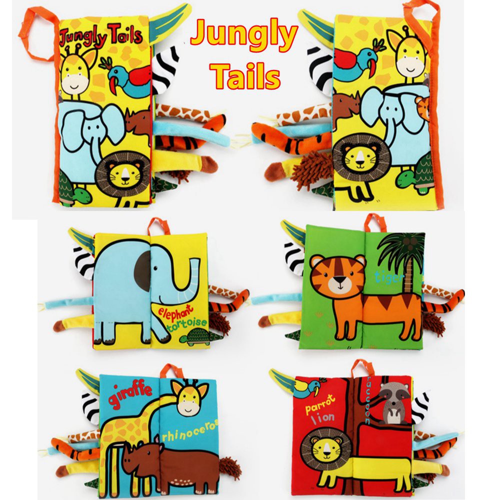 Sách Vải Mềm Mại Động Vật Giáo Dục Sớm Cho Bé Có Thể Giặt Được