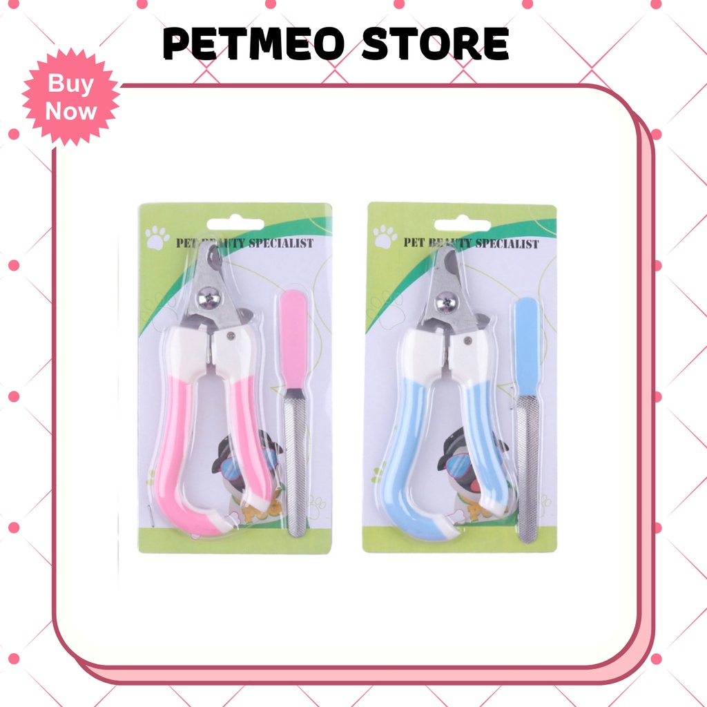 Kìm cắt móng kèm dũa cho thú cưng dưới 12kg chất liệu sắt không gỉ - PETMEO