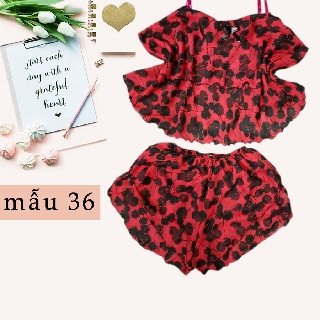 Đồ bộ voan chấm bi 2 tầng big size