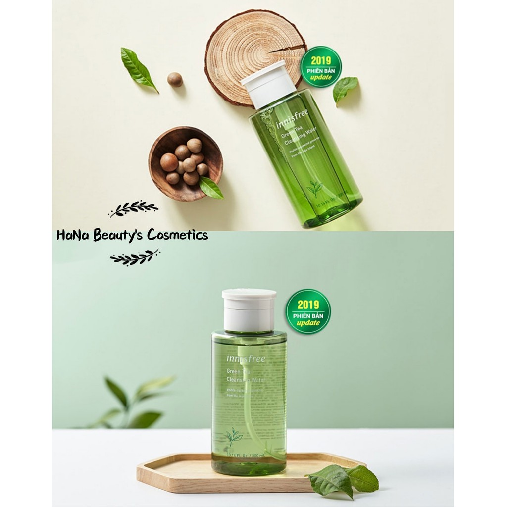 [New 2019] Nước Tẩy Trang Trà Xanh Innisfree Green Tea Cleansing Water 300ml