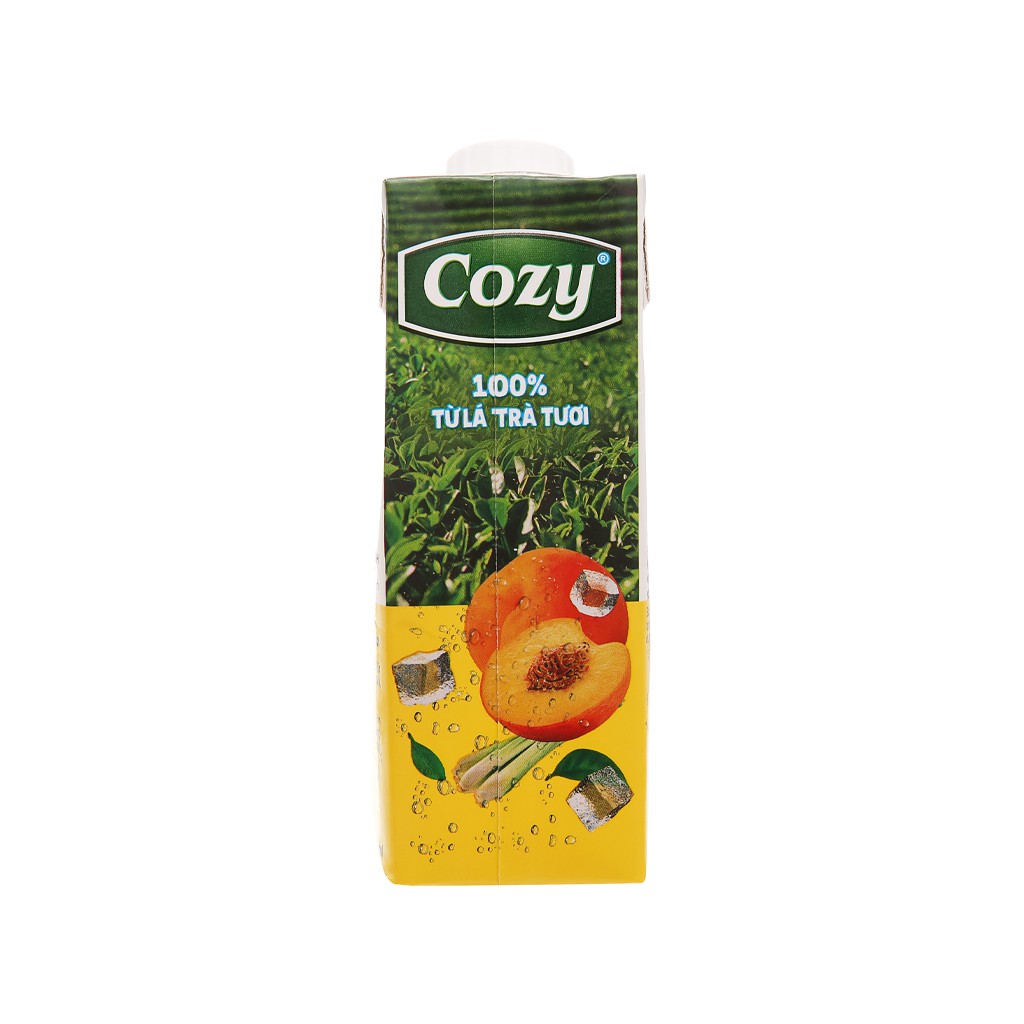 Cozy- Lốc 4 hộp trà đào xả Cozy 225ml *4