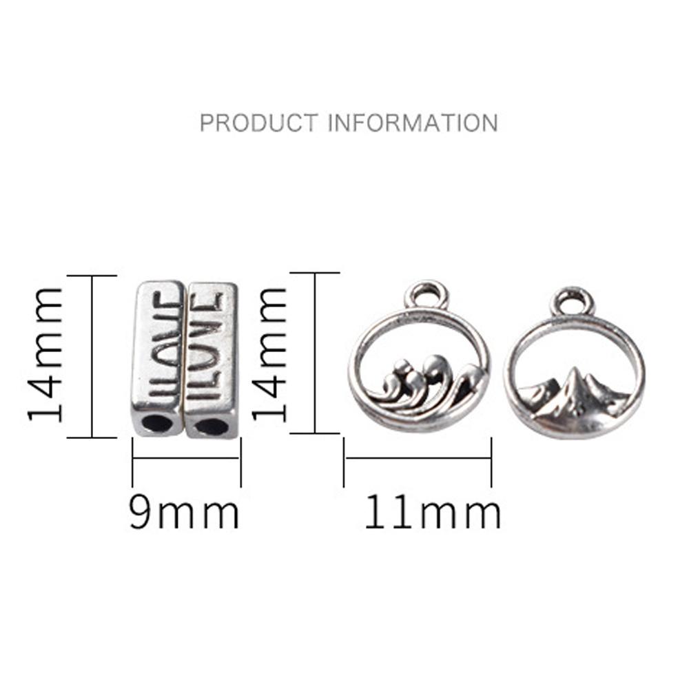 AARON1 Hạt Charm Khắc Chữ Làm Trang Sức