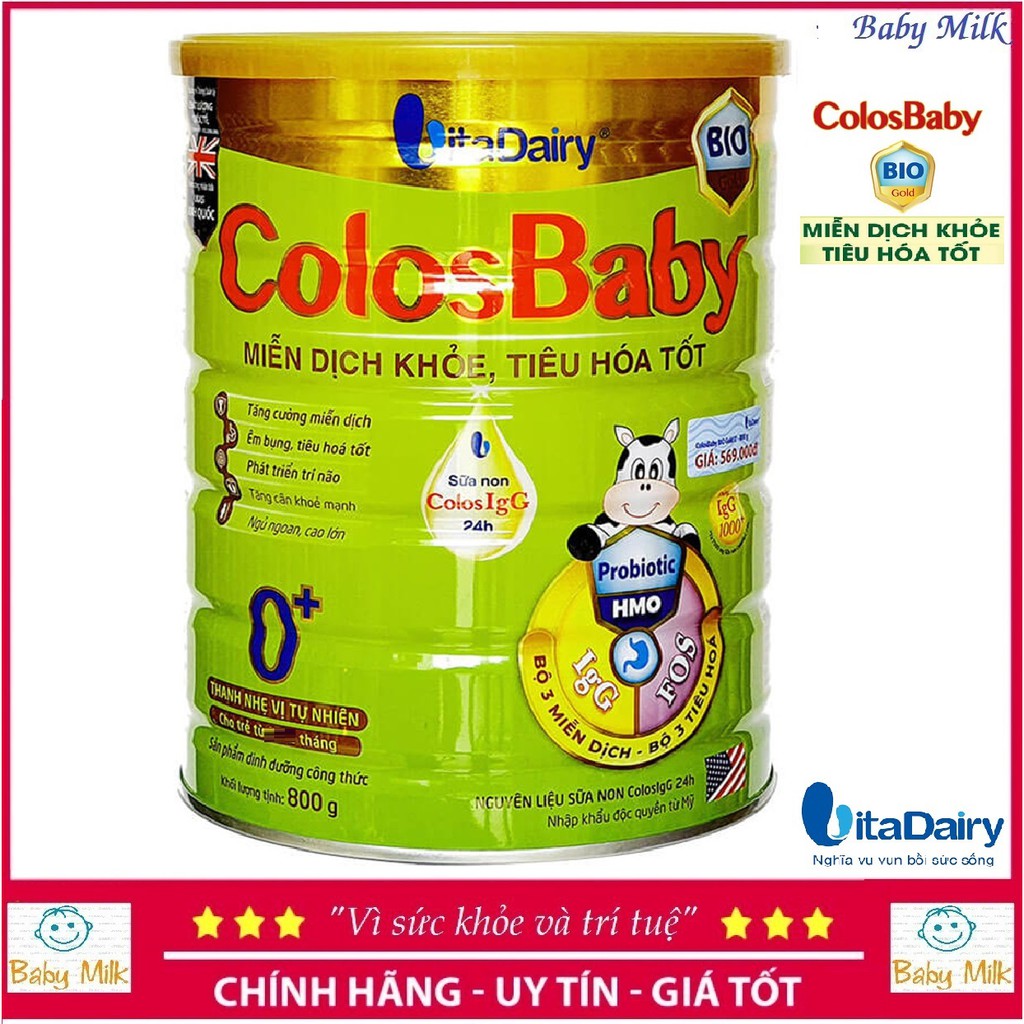 Sữa bột COLOSBABY BIO GOLD 0+ 800g