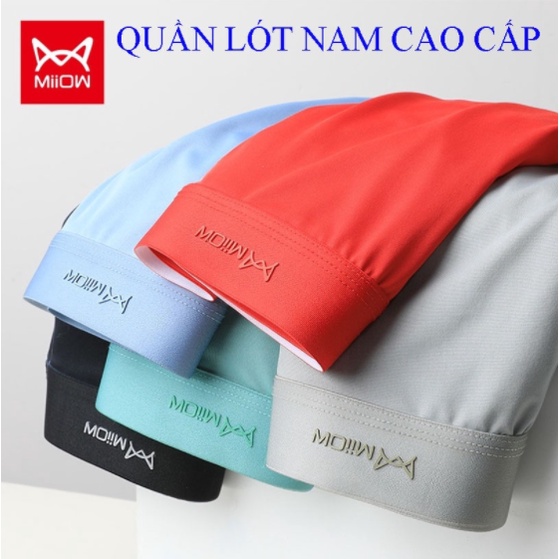 Set 4 quần sịp đùi, sịp boxer cao cấp Miiow, co giãn tốt, thoáng khí mặc cực kì thoải mái.