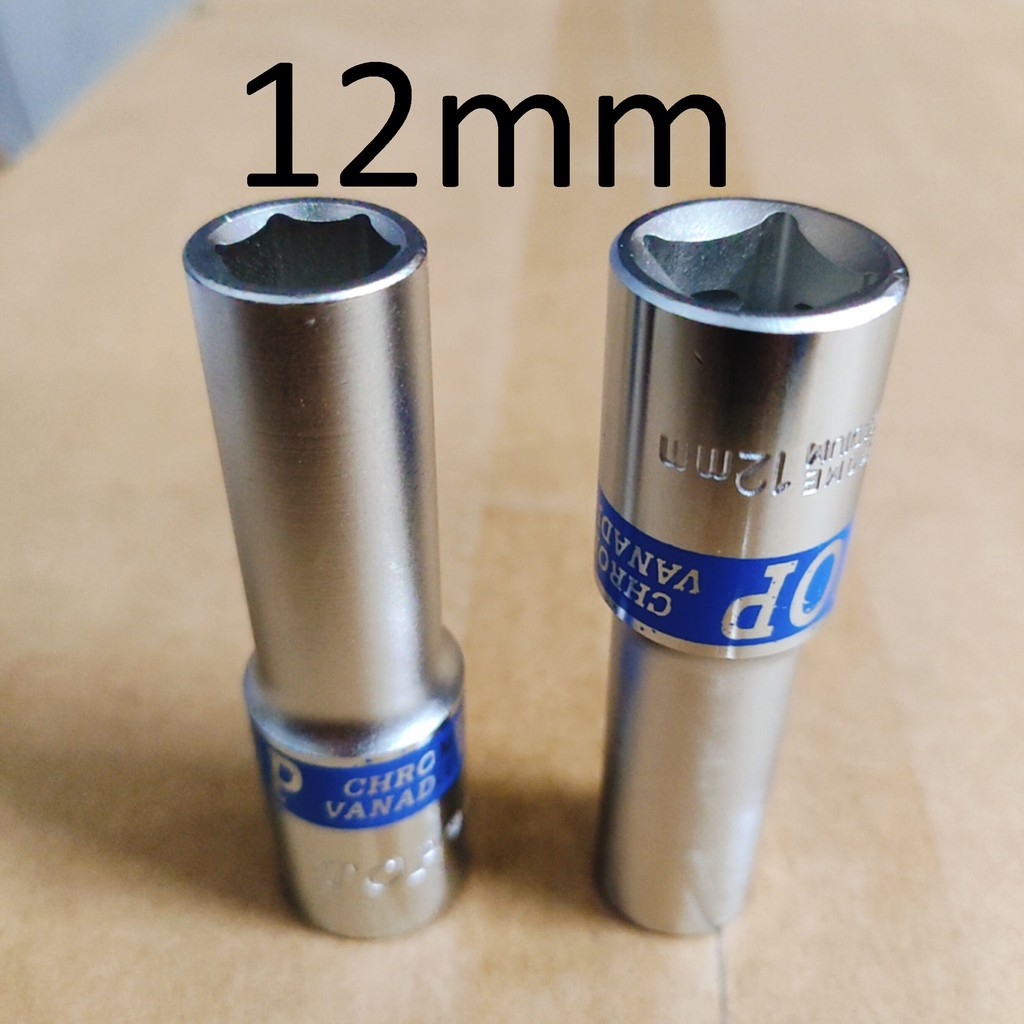 Khẩu / tuýp 12 mm TOP chính hãng, size 1/2 phổ thông, dài 8cm, Cty TM&amp;XNK TOP Việt Nam