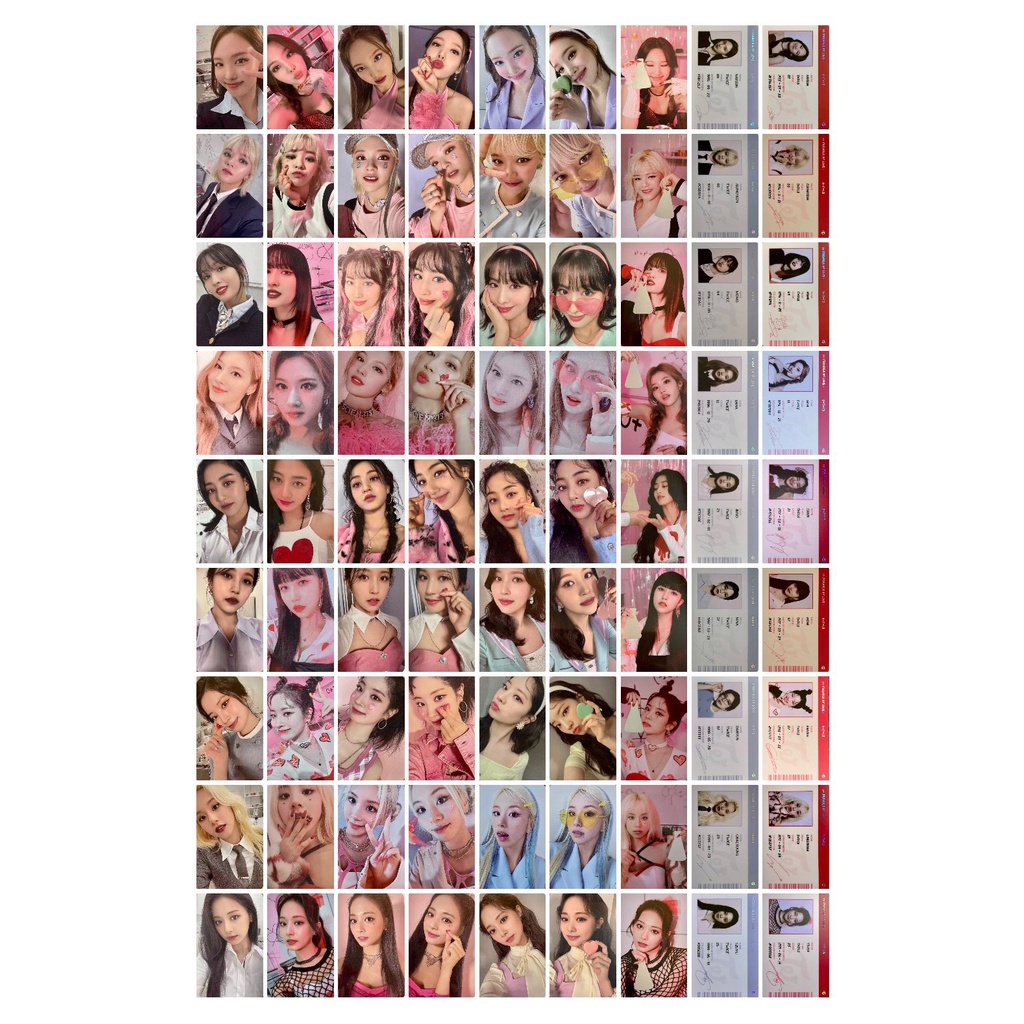 Bộ ảnh in album Formula of Love của nhóm nhạc Twice