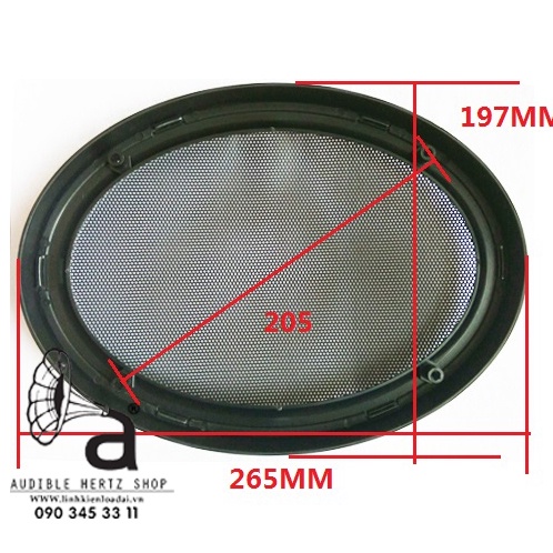 Ê căng, màng bảo vệ loa, lưới loa hình Oval