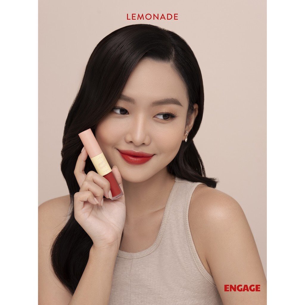 [Hàng Cty Cận Date T4/24] Son Kem Lì Lâu Trôi Lemonade Perfect Couple Lip Ver 2