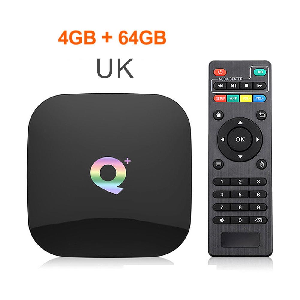 Q Plus Smart TV Box Android 9.0 Set-top box 4GB RAM 64GB Quad Core H.265 USB3.0 2.4G WiFi 6K TVBOX PK H96 / X96 MAX