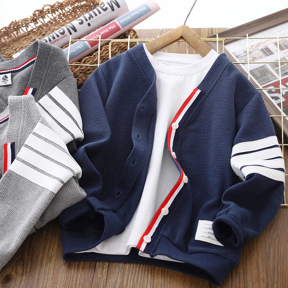 Áo khoác sweater phong cách thời trang Hàn quốc dành cho bé trai