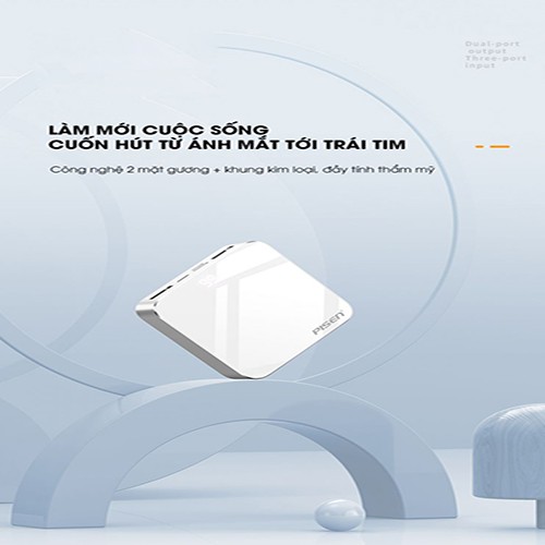 Sạc dự phòng Pisen Mini Mirror 10000mah - Hàng chính hãng