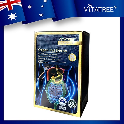 Viên Uống Thải Độc Mỡ Nội Tạng chuẩn Úc liệu trình 30 ngày - Vitatree Organ Fat Detox 60 capsules -chemisthouse