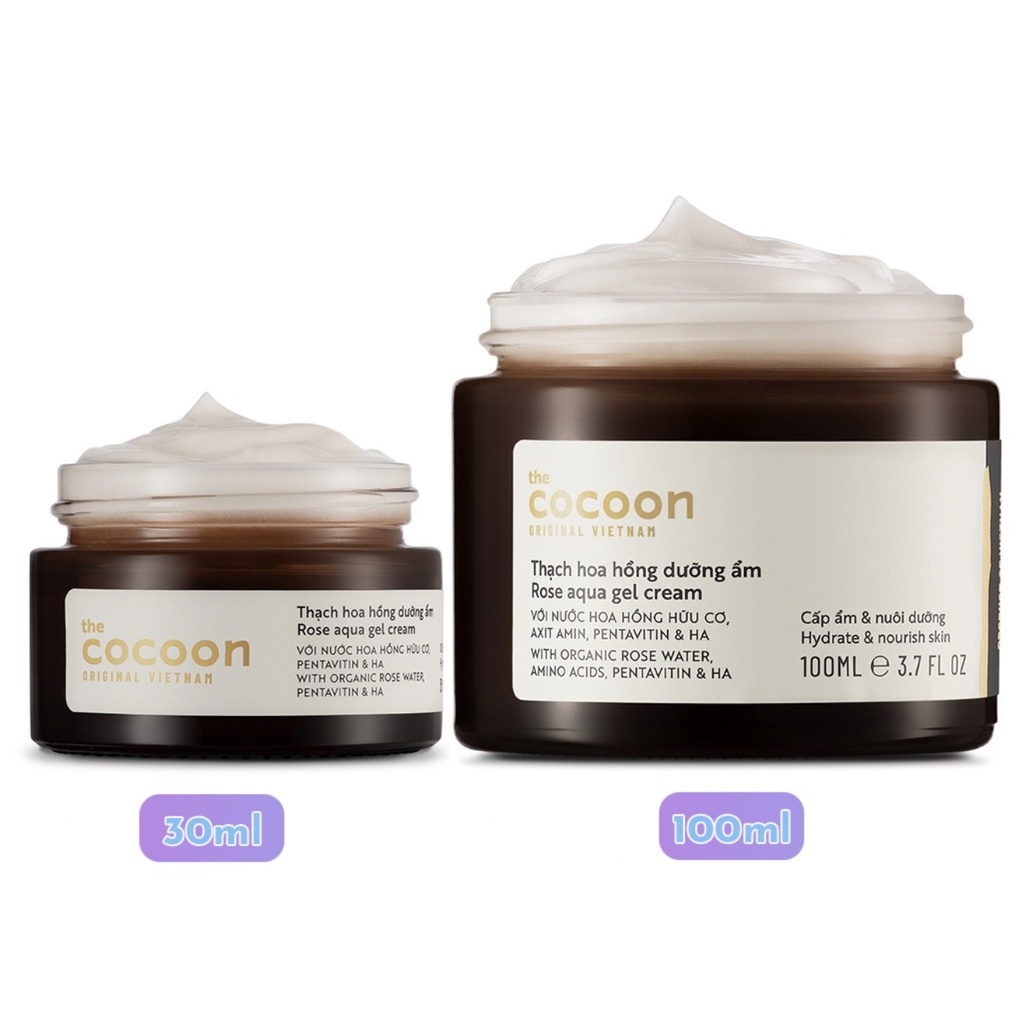 Thạch hoa hồng dưỡng ẩm Cocoon