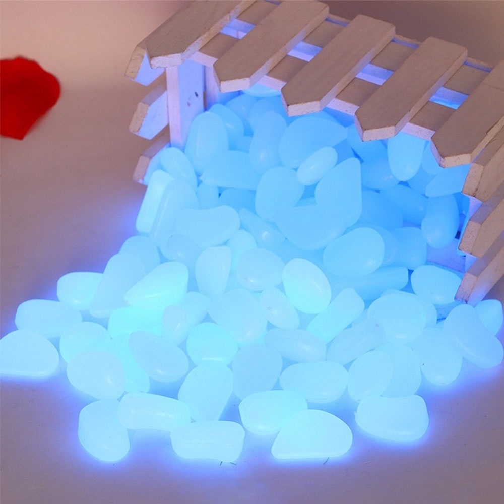 Bộ 10 viên sỏi nhân tạo phát sáng dùng để trang trí hồ cá